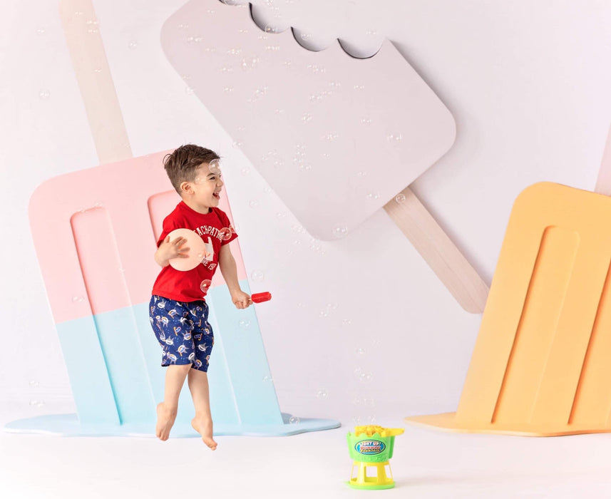 Three Popsicles on White