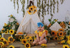 Boho Teepee Sunflowers no one