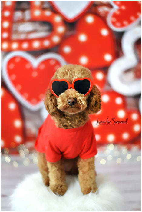 Stacked Romance Red and White