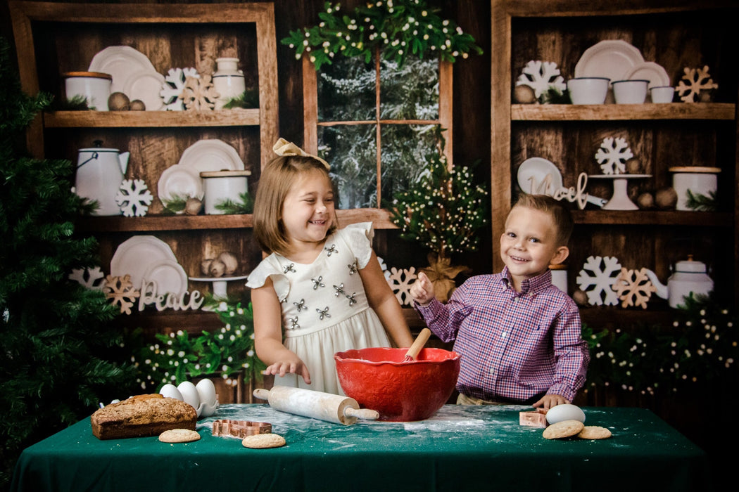 Cottage Christmas Kitchen Lights