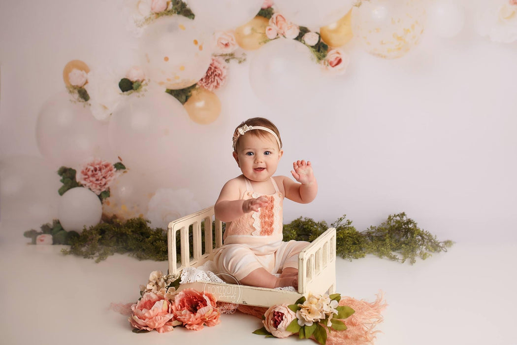 Pink and Gold Balloons
