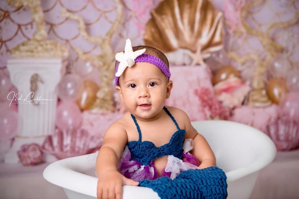 Pink and Gold Mermaid