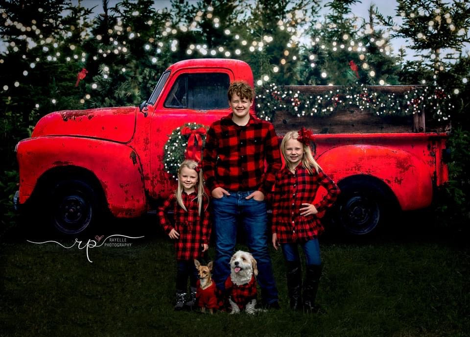 Vintage Red Truck Christmas