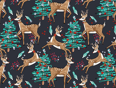 Oh Deer it is Christmas - 60Hx80W - BD  