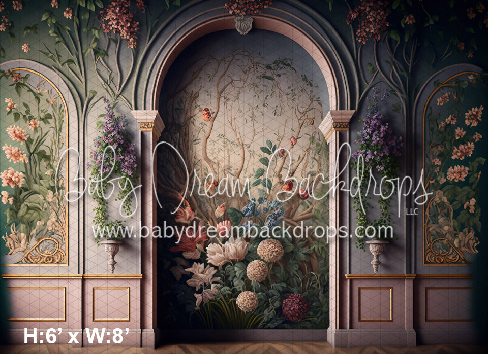 Painted Blooming Floral Wall (MD)