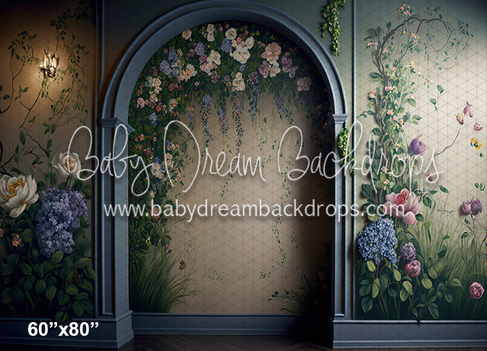 Painted Blue Spring Wall (MD)