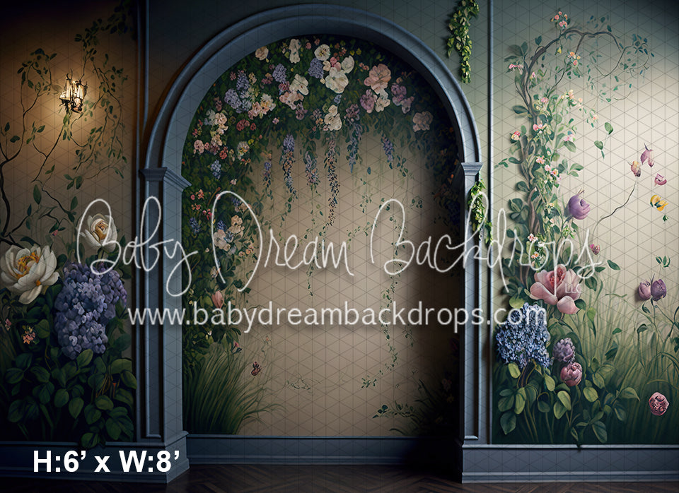 Painted Blue Spring Wall (MD)