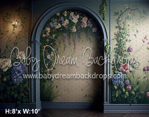 Painted Blue Spring Wall (MD)