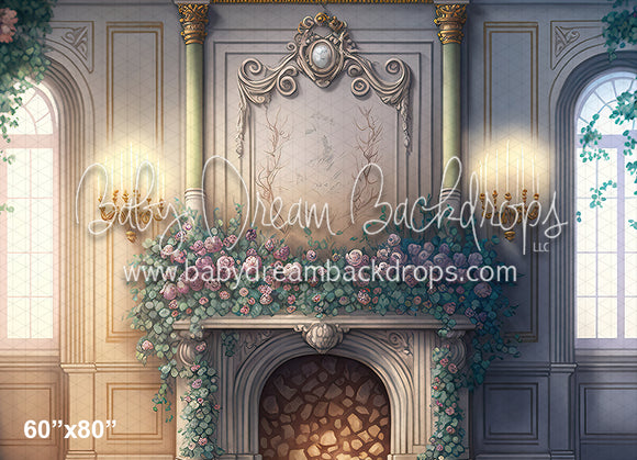 Painted Fireplace for a Princess (MD)