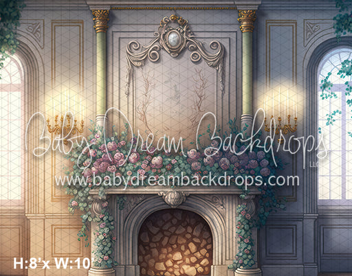 Painted Fireplace for a Princess (MD)