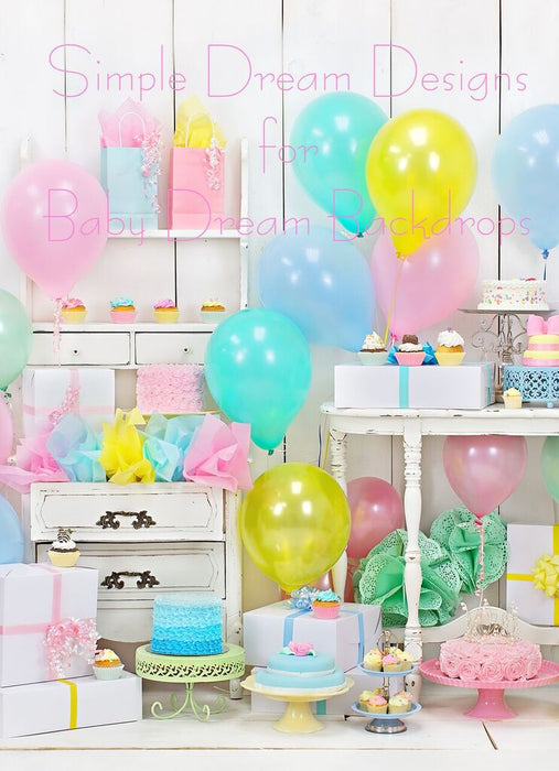 Pastel Birthday Party 80Hx60W SD  