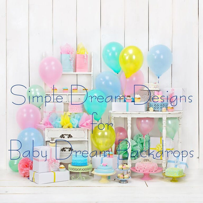 Pastel Birthday Party 8x8 SD 