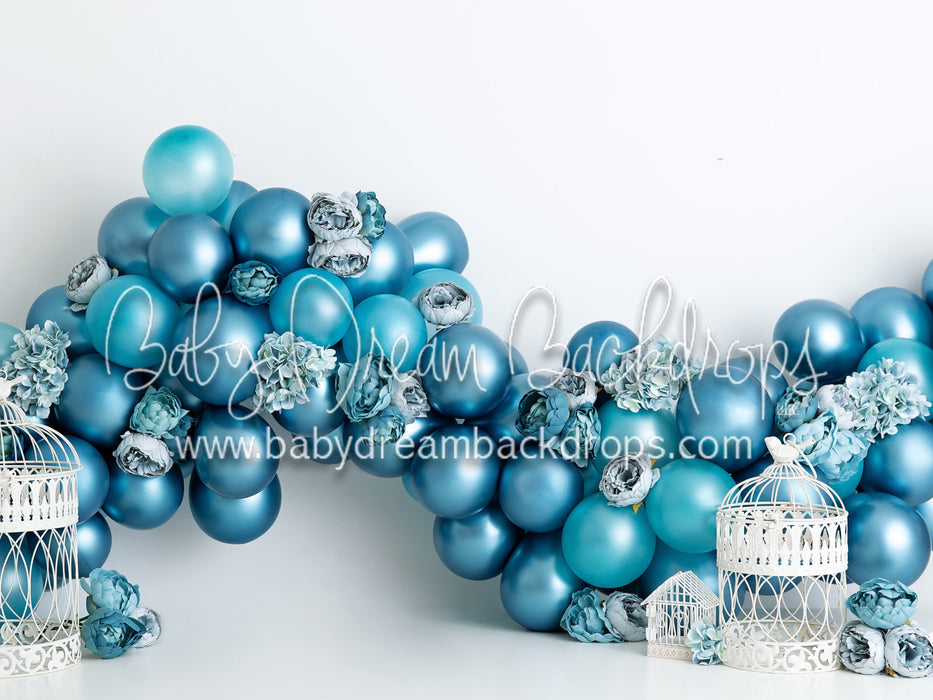 Pearled Blue Balloon Garden