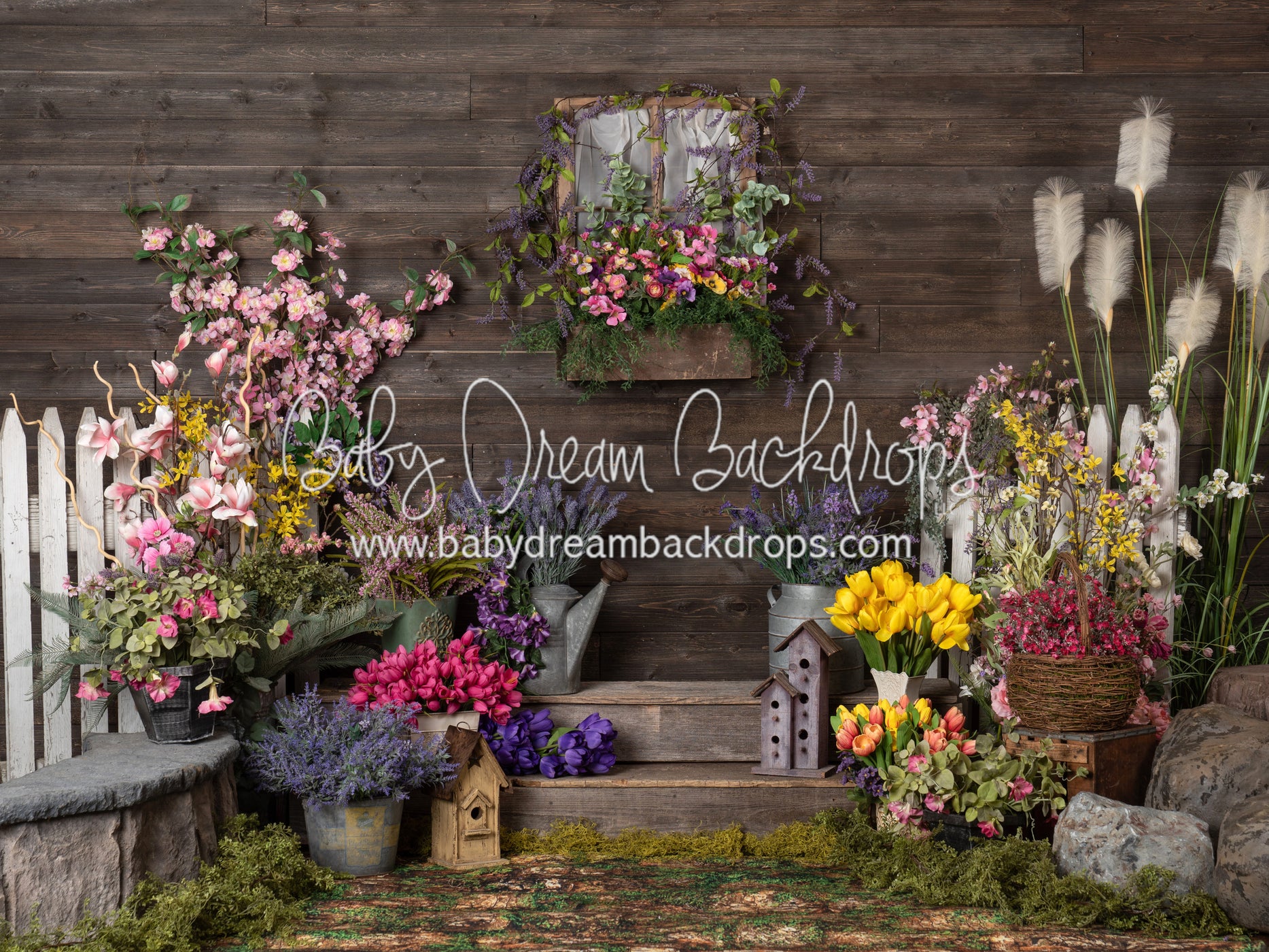 Rustic Spring Country Porch — Baby Dream Backdrops