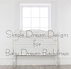 X Drop simple shabby headboard