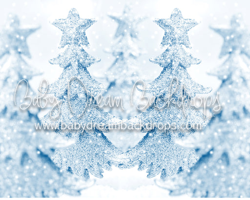 Snowfall Glitter Trees