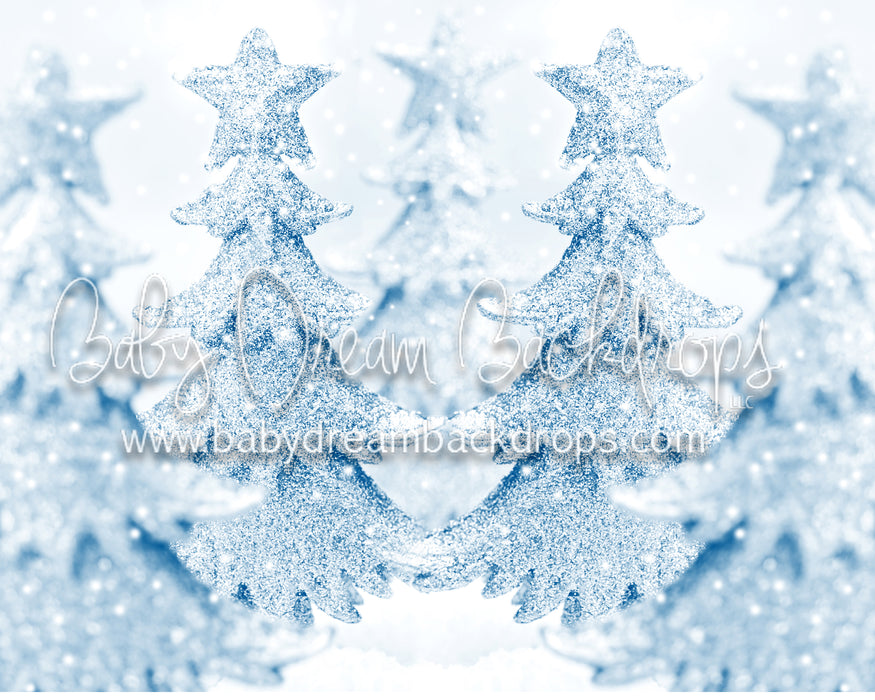 Snowfall Glitter Trees