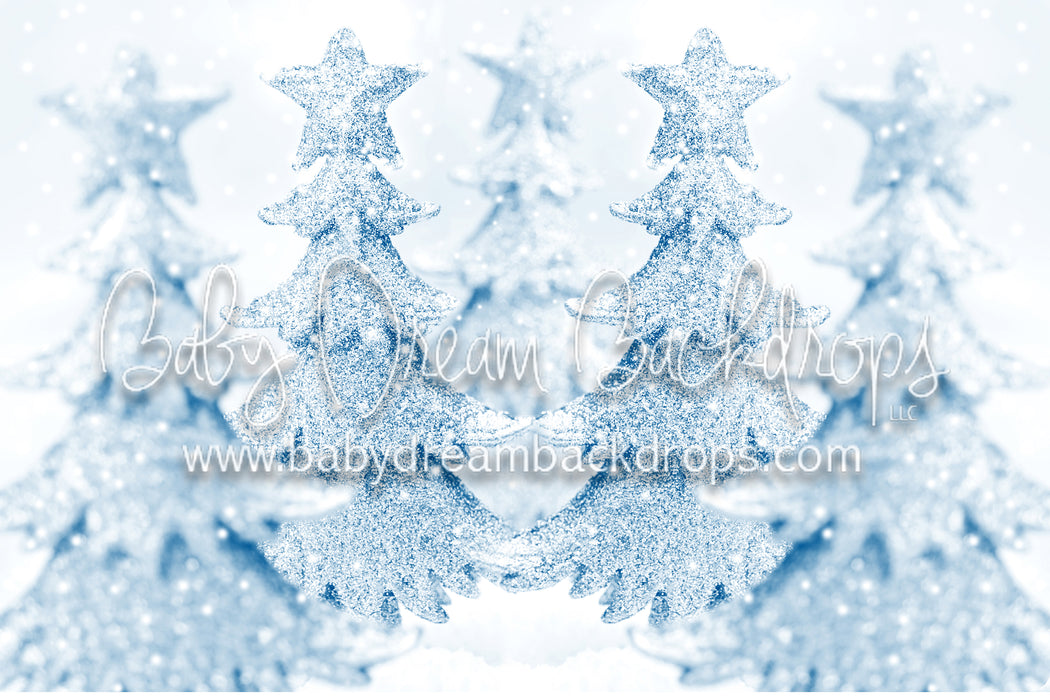 Snowfall Glitter Trees