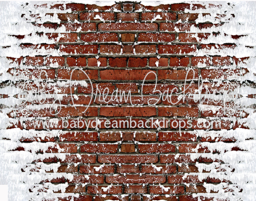 Snowy Brick Path Floor