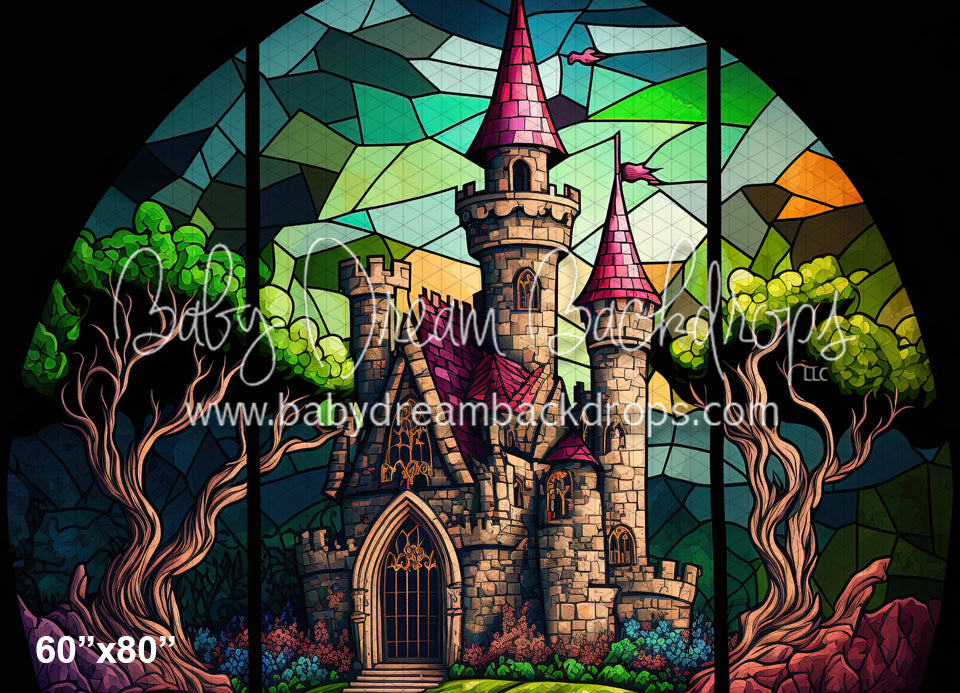 Stained Glass Castle Arch (MD) – Baby Dream Backdrops