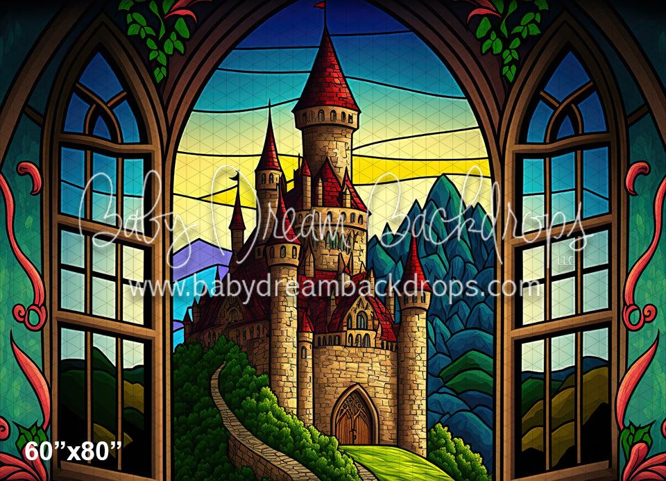 Stained Glass Castle View (MD)