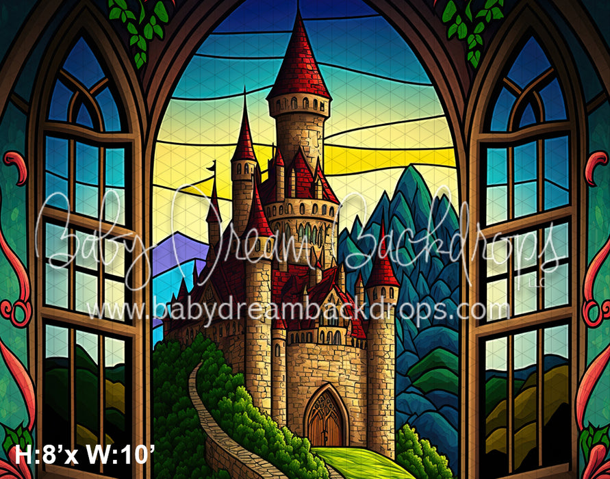 Stained Glass Castle View (MD)