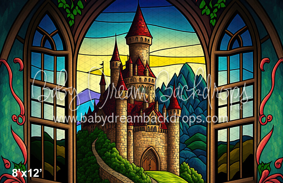 Stained Glass Castle View (MD)