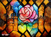 Stained Glass Collection - Pink Rose (MD)