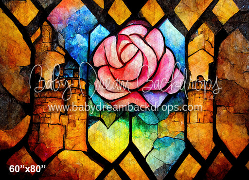 Stained Glass Collection - Pink Rose (MD)