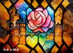 Stained Glass Collection - Pink Rose (MD)