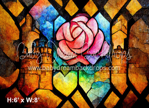 Stained Glass Collection - Pink Rose (MD)