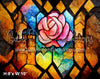 Stained Glass Collection - Pink Rose (MD)