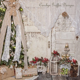 Vintage Christmas 8x8 