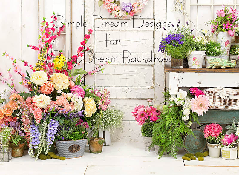 Grandmas Porch Floral Door 60Hx80W SD